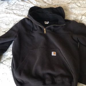 Black carhartt sweatshirt with hood